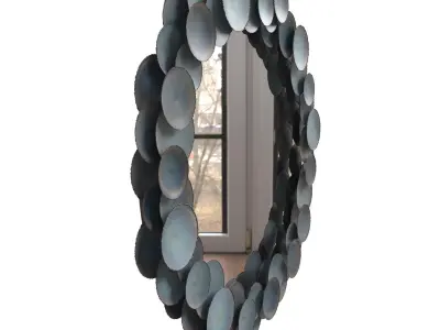 Arteriors home kensey discs large mirror  3D model