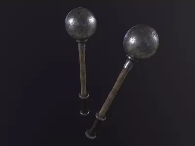 Blunt Mace 3D Model Low-poly 3D model