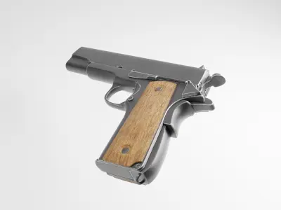 Head gun Low-poly 3D model