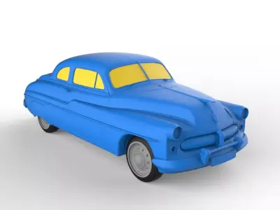 Mercury Eight Coupe 1949 Classic Car 3D print model