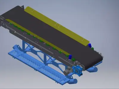 Conveyor belt 3d model 3D model purchase