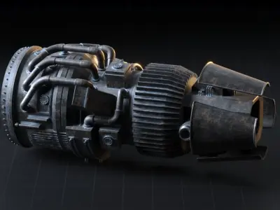 Engine Sci-fi 3D model