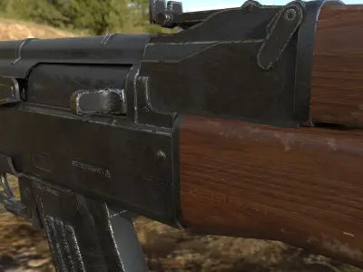 Ak 47  Low-poly 3D model