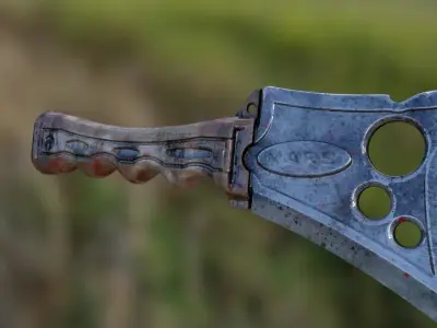 Knife from Mars Free 3D model