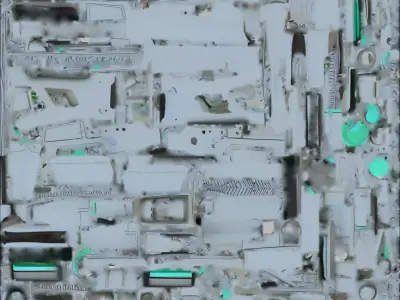 Futuristic Polymer Sniper Rifle 3D Model Tactical Commando Low-poly 3D model