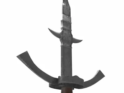 flamberge sword  3D model