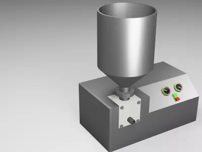 cream machine Free low-poly 3D model