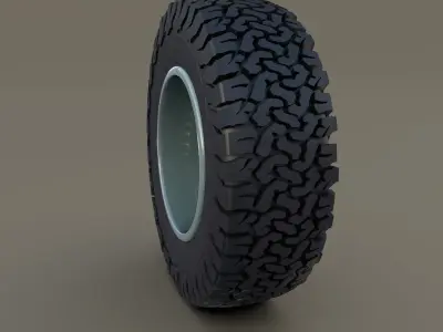 Offroad Steel Wheel AT 3D model