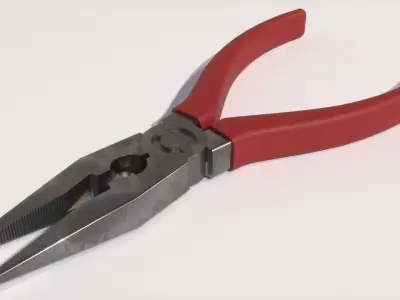 Needle Nose Plier Low-poly 3D model