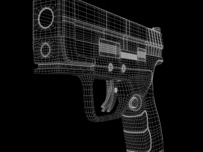 Pistol 3D Model Free 3D model