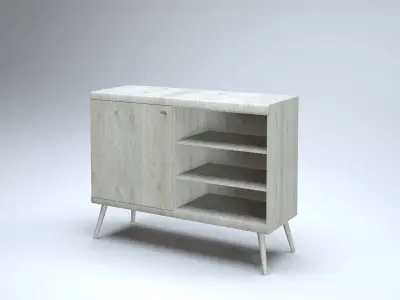 Modern Cabinet Low-poly 3D model