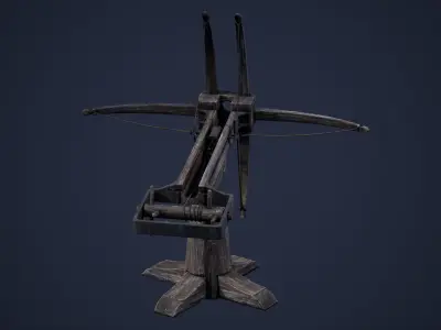 Ballista ball projectile Low-poly 3D model