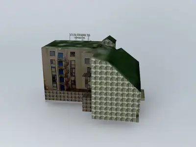 Berck Plage  Neptune Hotel Free 3D model