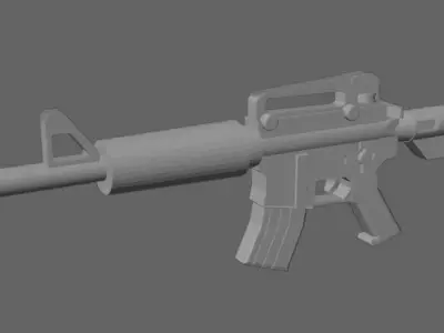 M16 Forest Camo 3D model