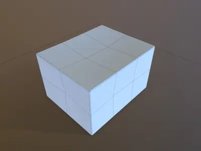 Box trash Free low-poly 3D model