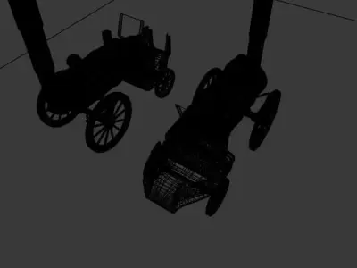 Cartoon Steampunk locomotive inspired by Stephenson s Rocket 3D model