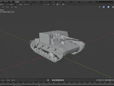 Base Mesh Tank Free Download Free low-poly 3D model