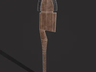 Shovel Version Two Low-poly 3D model