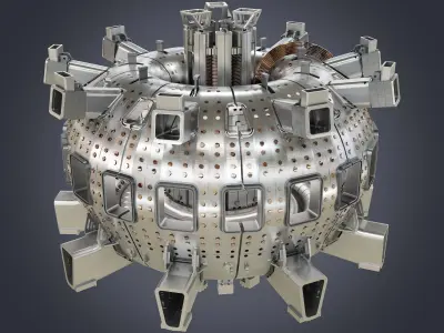 ITER thermonuclear reactor 3D model