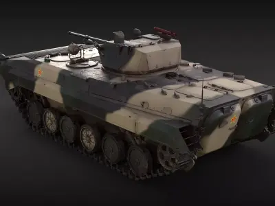 Chinese PLA ZBD-86 IFV Camo Dirt 3D model