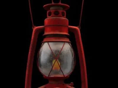OLD LAMP 3D model 5