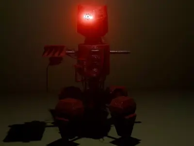 Robot machine Low-poly 3D model purchase