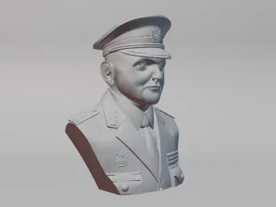 Iron General Valerii Zaluzhnyi bust 3D print model