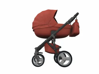 Baby stroller 03 3D model
