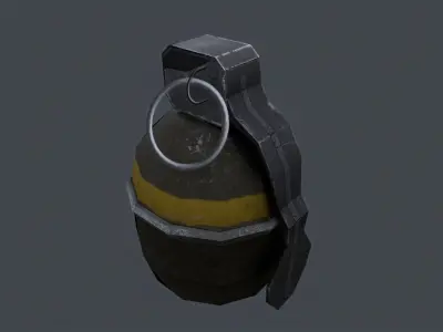 Shgr56 hand grenade swedish Low-poly 3D model