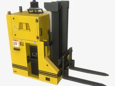 Automated Guided Vehicle Low-poly 3D model