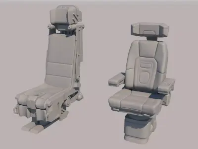 Pilots Seat 3D model