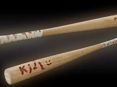 Baseball Bat - 3D Model Low-poly 3D model