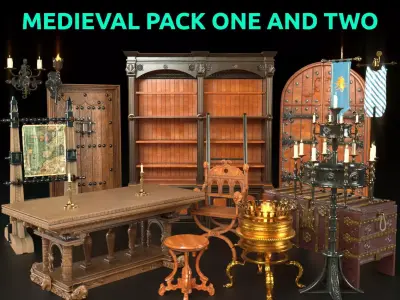 medieval pack 3D model