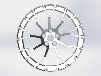 Cast rim PETROL-P2B 3D model 3D model