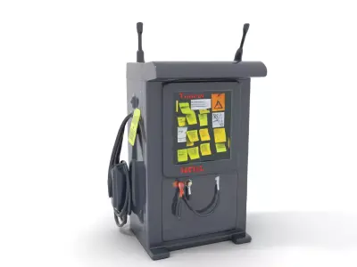 Industrial Control Panel model pack Low-poly 3D model