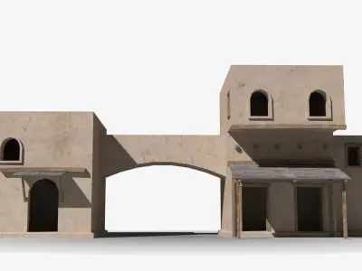 Arab x49 Low-poly 3D model