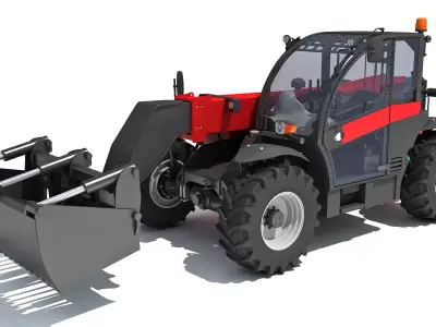 Forklift Bucket Telehandler 3D model purchase