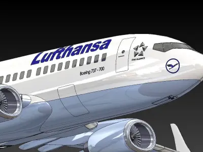 Boeing 737 NG 3D model