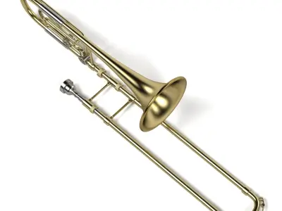 Brass Musical Instruments 3D model