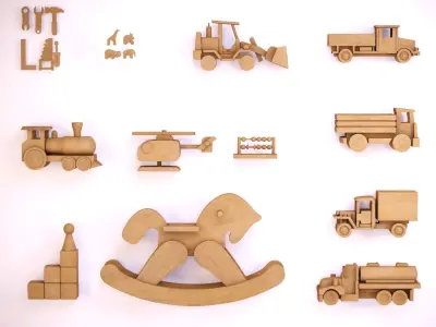 Child Room-Toy Collection 3D model