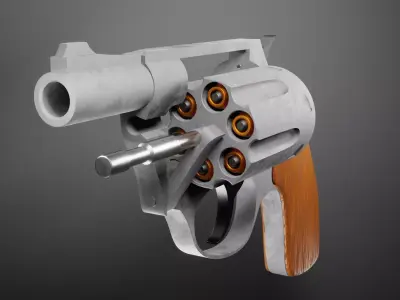 Undercover 32 Revolver Free low-poly 3D model