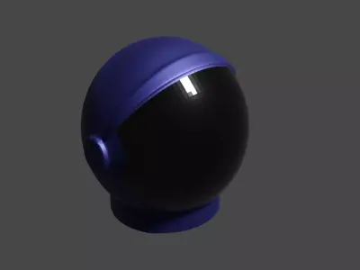 Space Helmet Low-poly 3D model