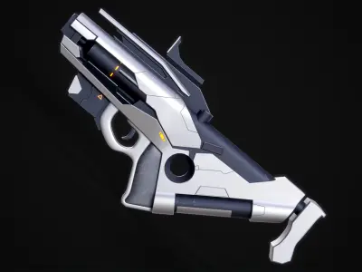 Sci-Fi Weapons X4 Package 3D model