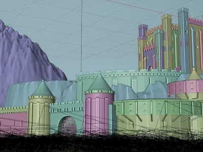 Castle Concept Art By Blenderworks 3D model