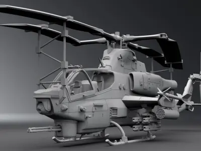 Ah1z Viper Scale model  3D print model