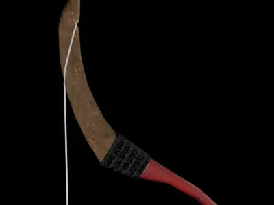 Recurve Bow Hungarian Traditional Low-poly 3D model