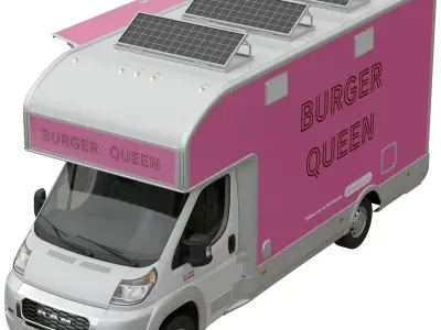 Food Truck RAM PROMASTER 3D model