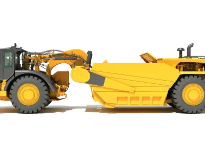 Tractor Scraper 3D model