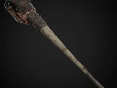 Post Apocalyptic Weapons - DollBat Low-poly 3D model