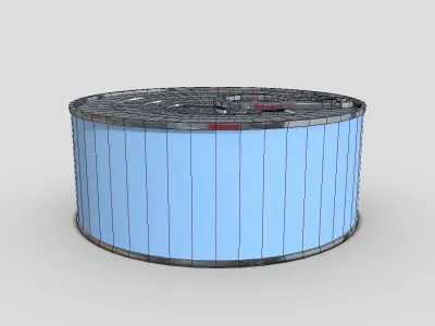 Tin Can Low-poly 3D model get
